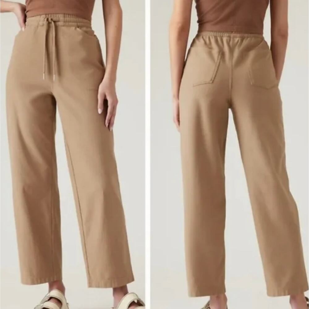 Athleta Big Sur Brown Farallon Pant Semi-Fitted Straight Leg 533741 Size XL